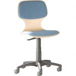 Drehstuhl mit Gaslift, höhenverstellbar 41-54 cm, fahrbar, Sitz- Rückenpolster, 